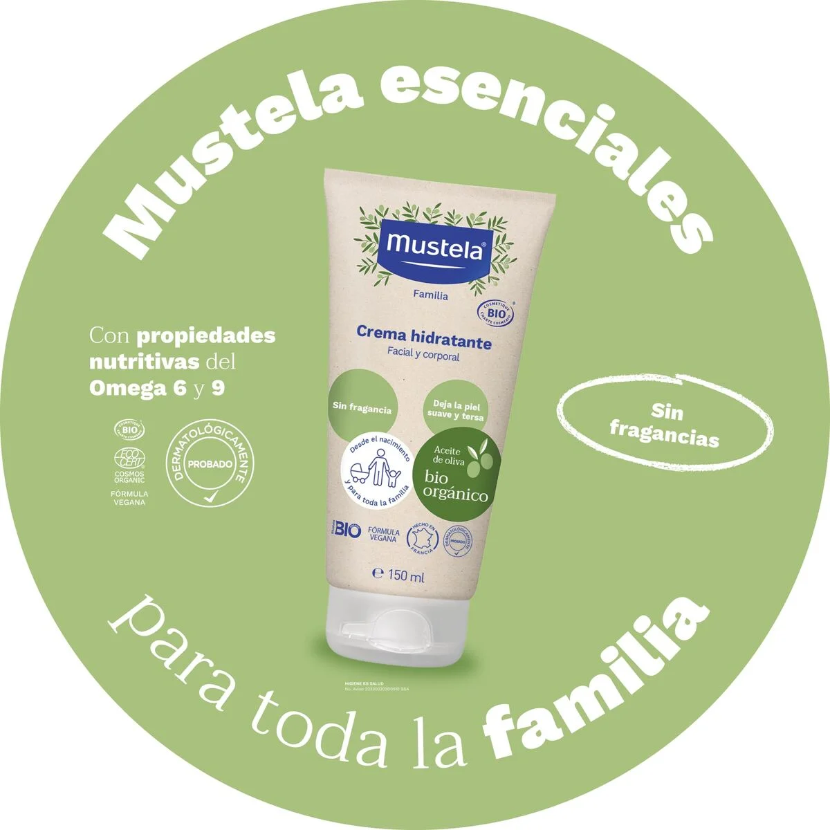 Crema Corporal Hidratante Mustela BIO MUSTELA