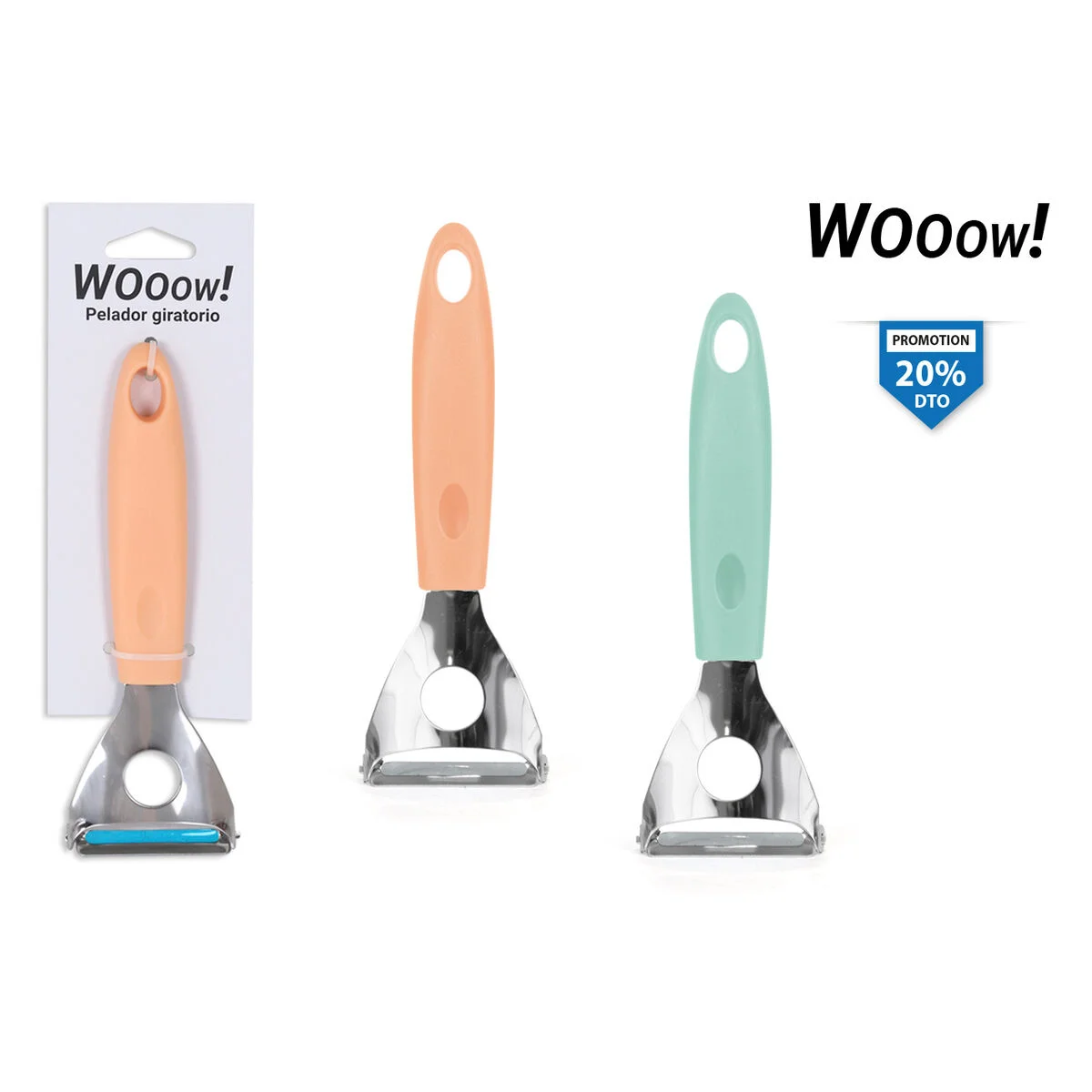 Pelador Giratorio Acero Inoxidable (36 Unidades)