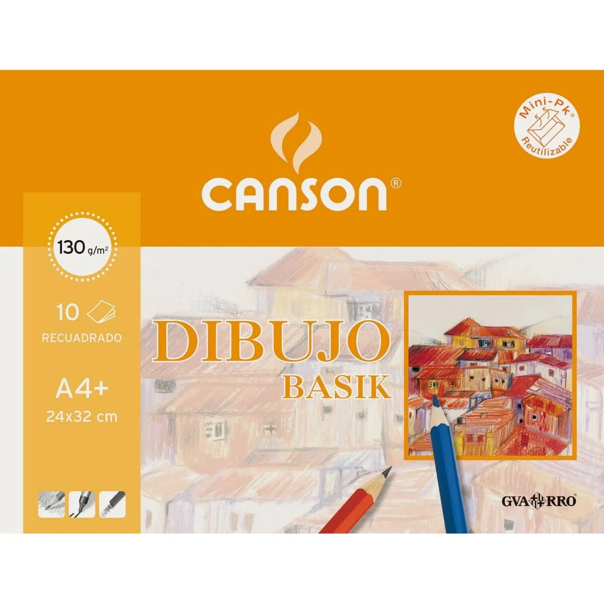 Bloc de dibujo Canson 10 Hojas A4 (20 Unidades)