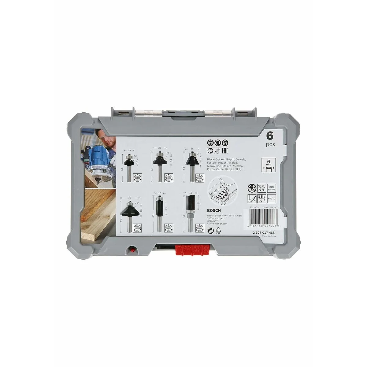 Set de fresas multiuso BOSCH 6 mm 6 Piezas