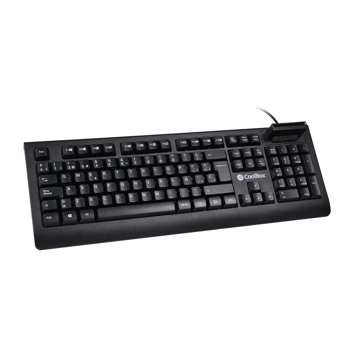 Teclado CoolBox COO-TEC04DNI Negro Qwerty Español