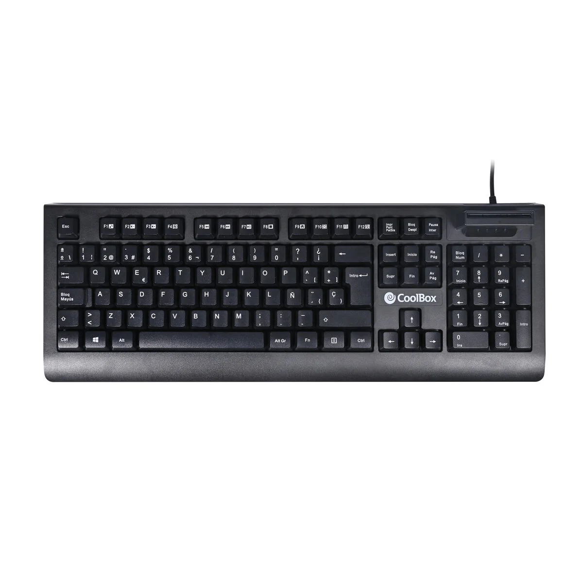 Teclado CoolBox COO-TEC04DNI Negro Qwerty Español