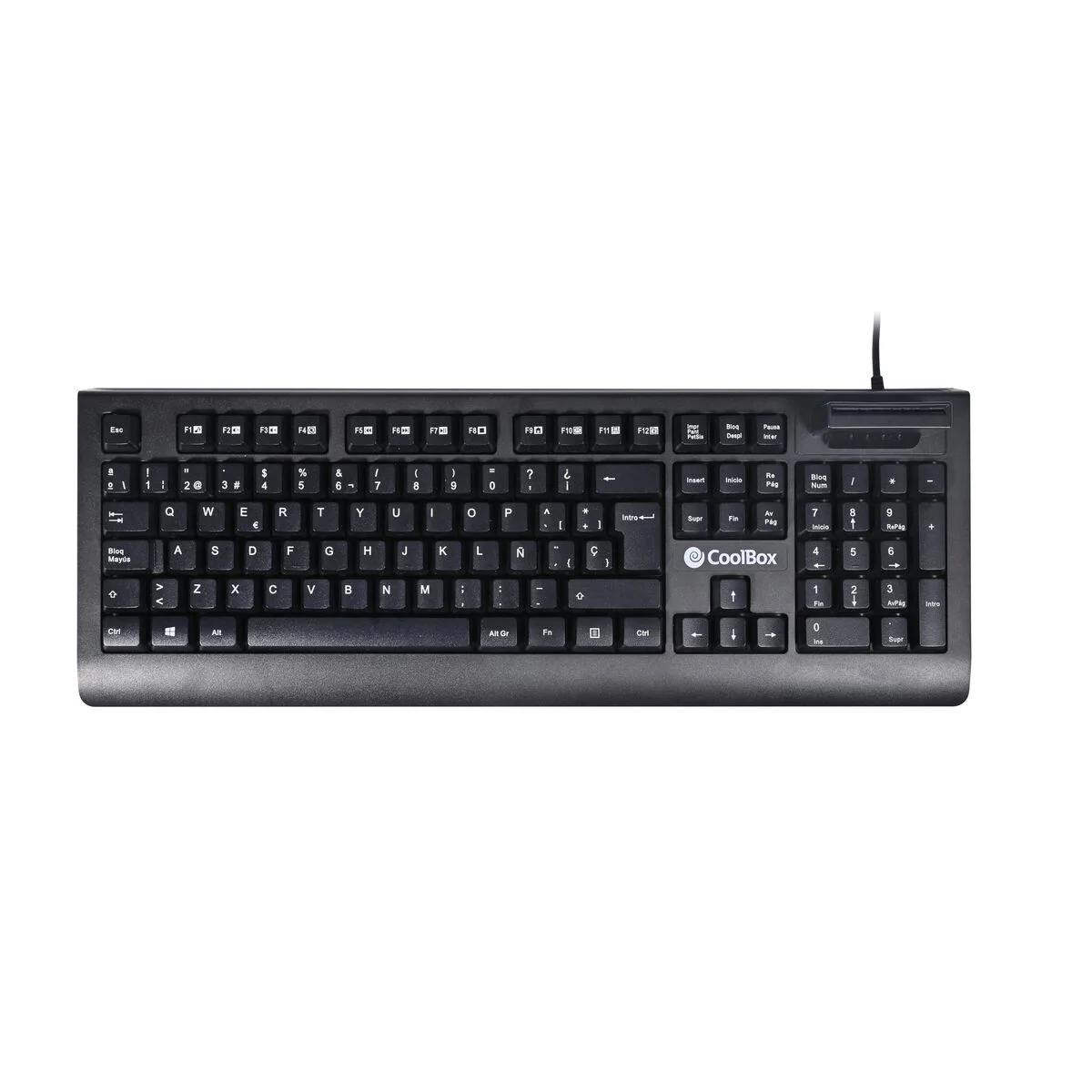Teclado CoolBox COO-TEC04DNI Negro Qwerty Español