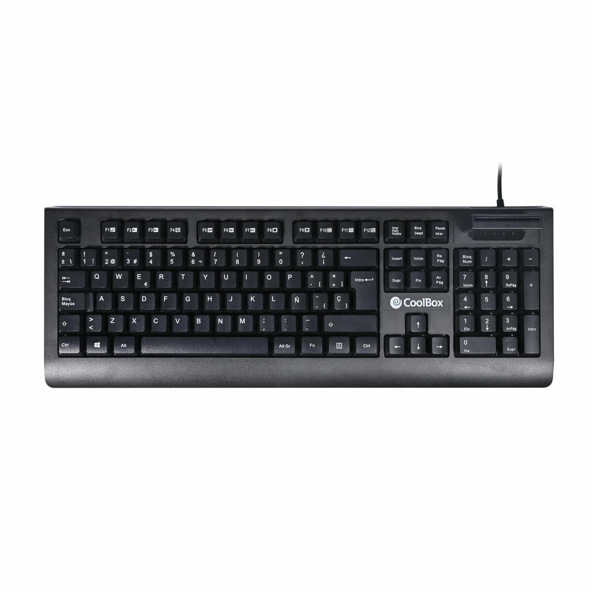 Teclado CoolBox COO-TEC04DNI Negro Qwerty Español