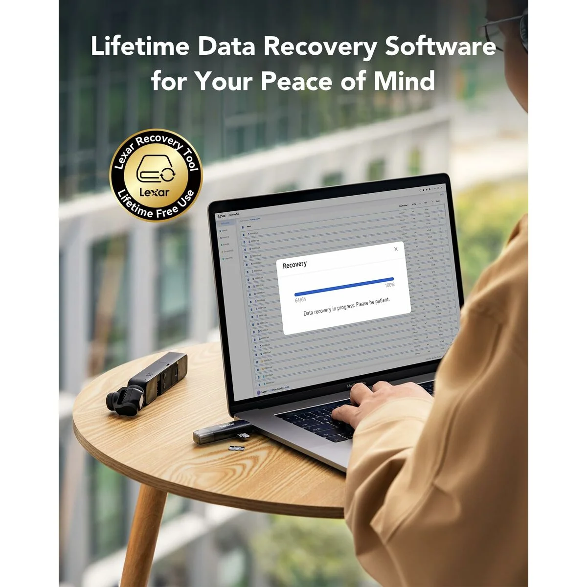 Tarjeta de Memoria Micro SD con Adaptador Lexar LMSSIPL001T-BNANG 1 TB