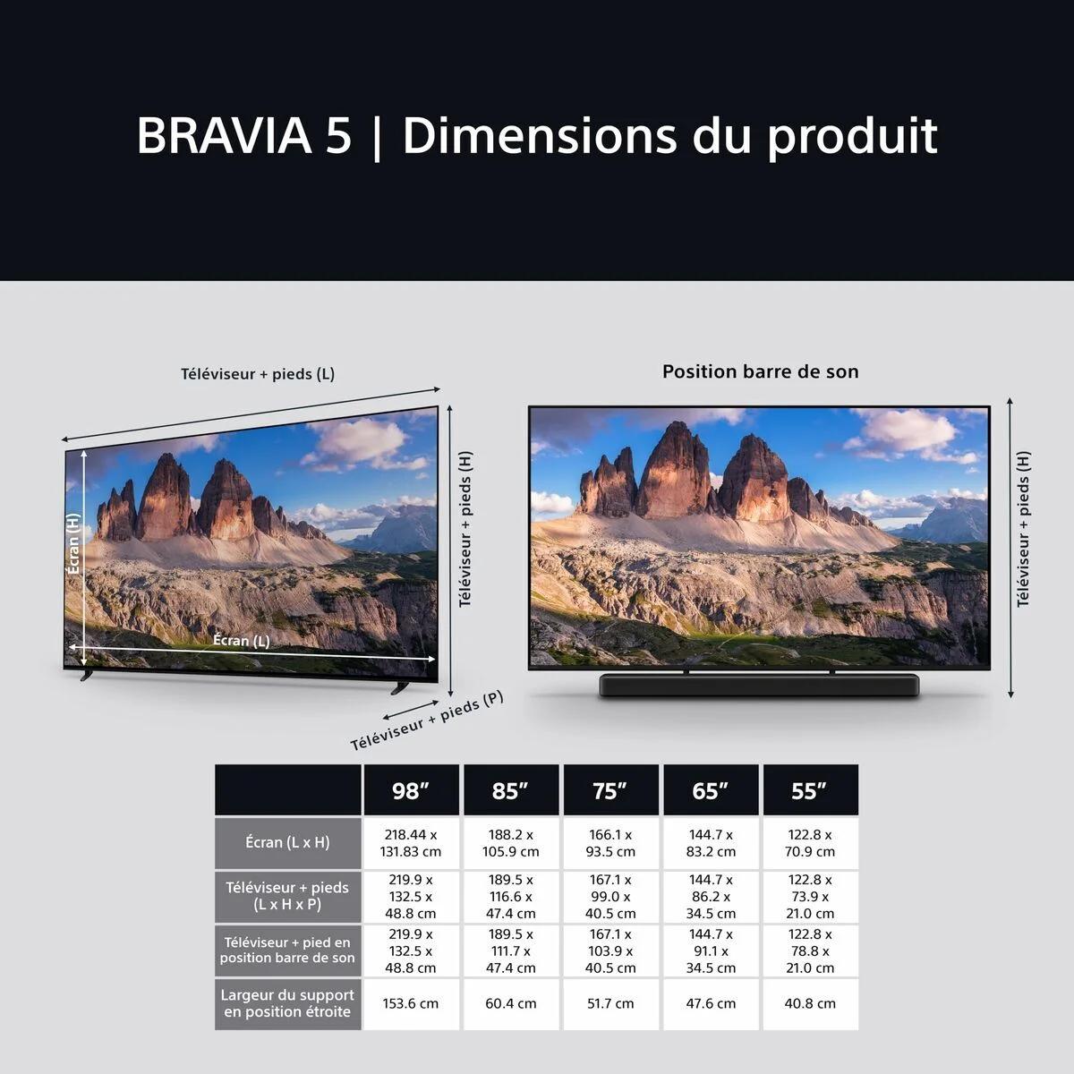 Smart TV Sony K75XR55BP