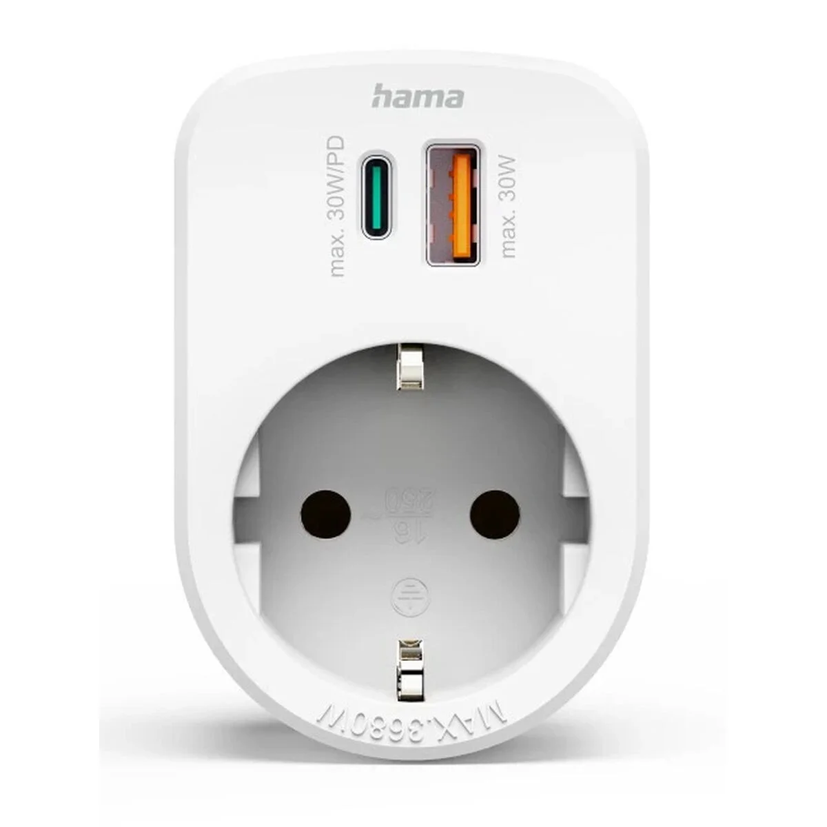 Clavija de enchufe Hama 00223343 Blanco 230 V