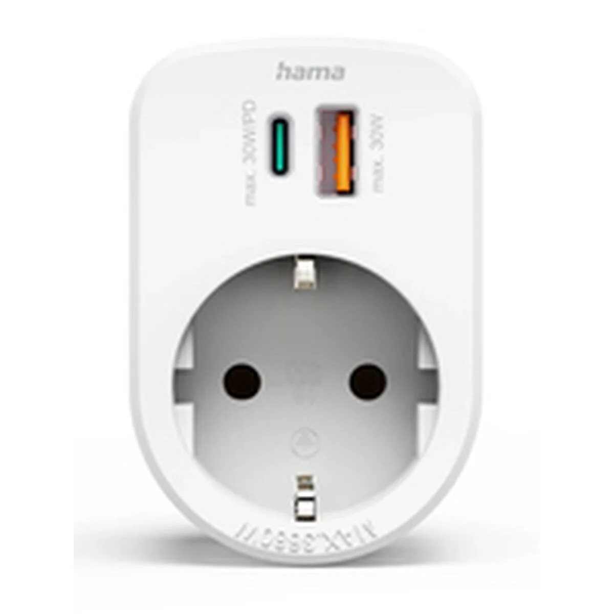 Clavija de enchufe Hama 00223343 Blanco 230 V