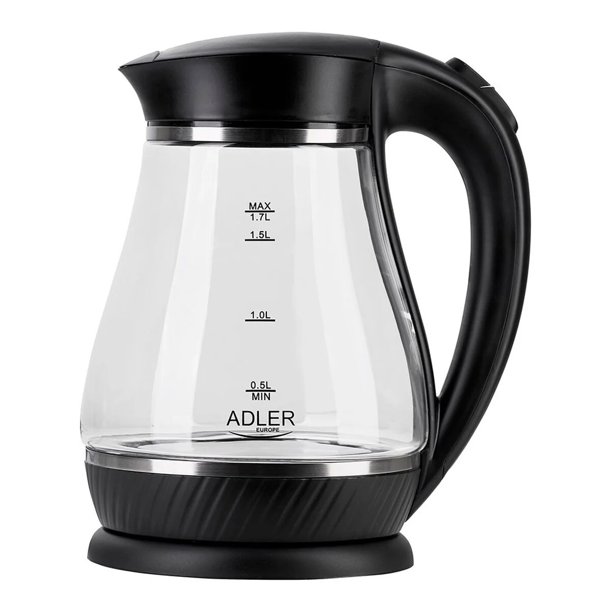 Hervidor Adler AD 1274 2200 W 1,7 L Negro Acero Inoxidable