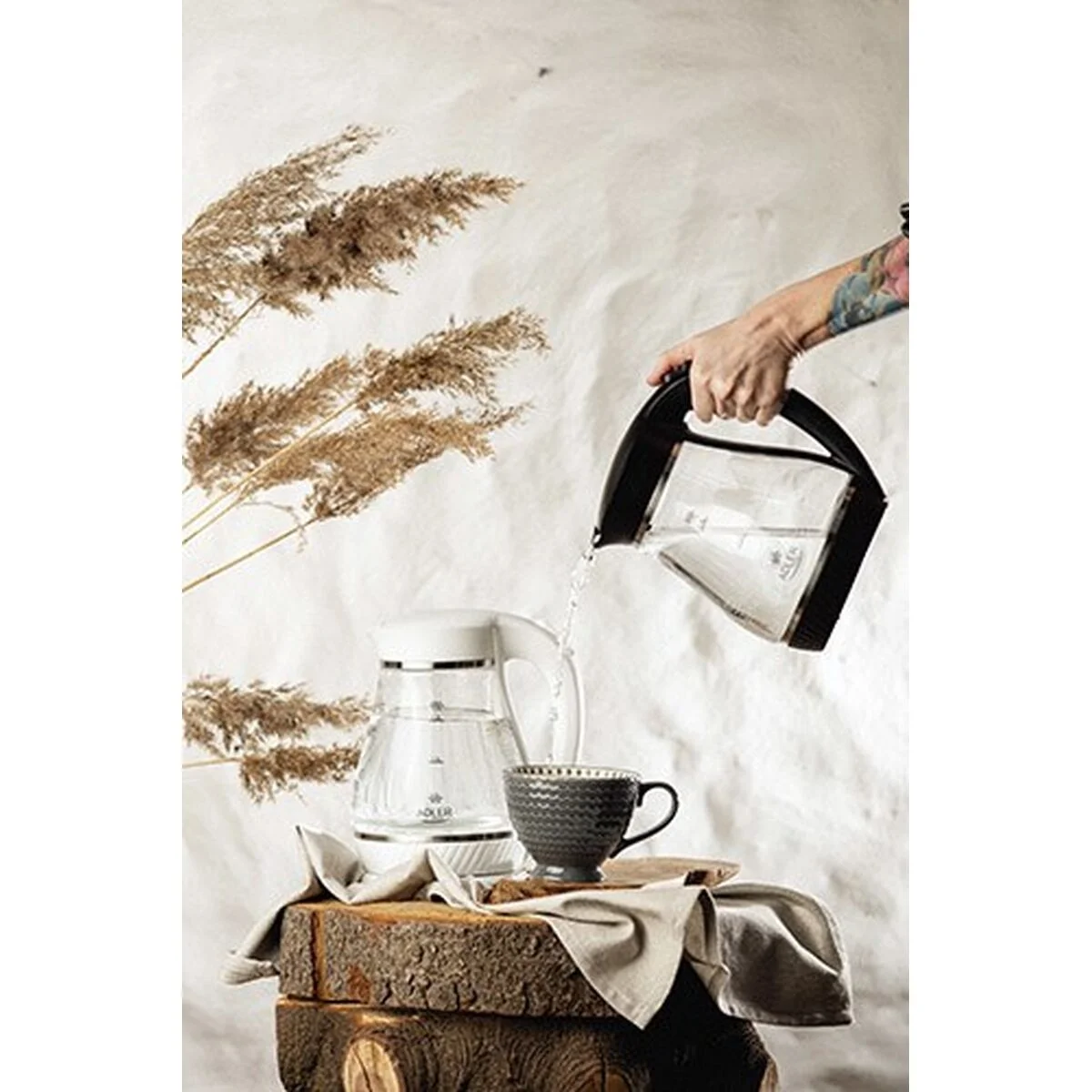 Hervidor Adler AD 1274 2200 W 1,7 L Negro Acero Inoxidable