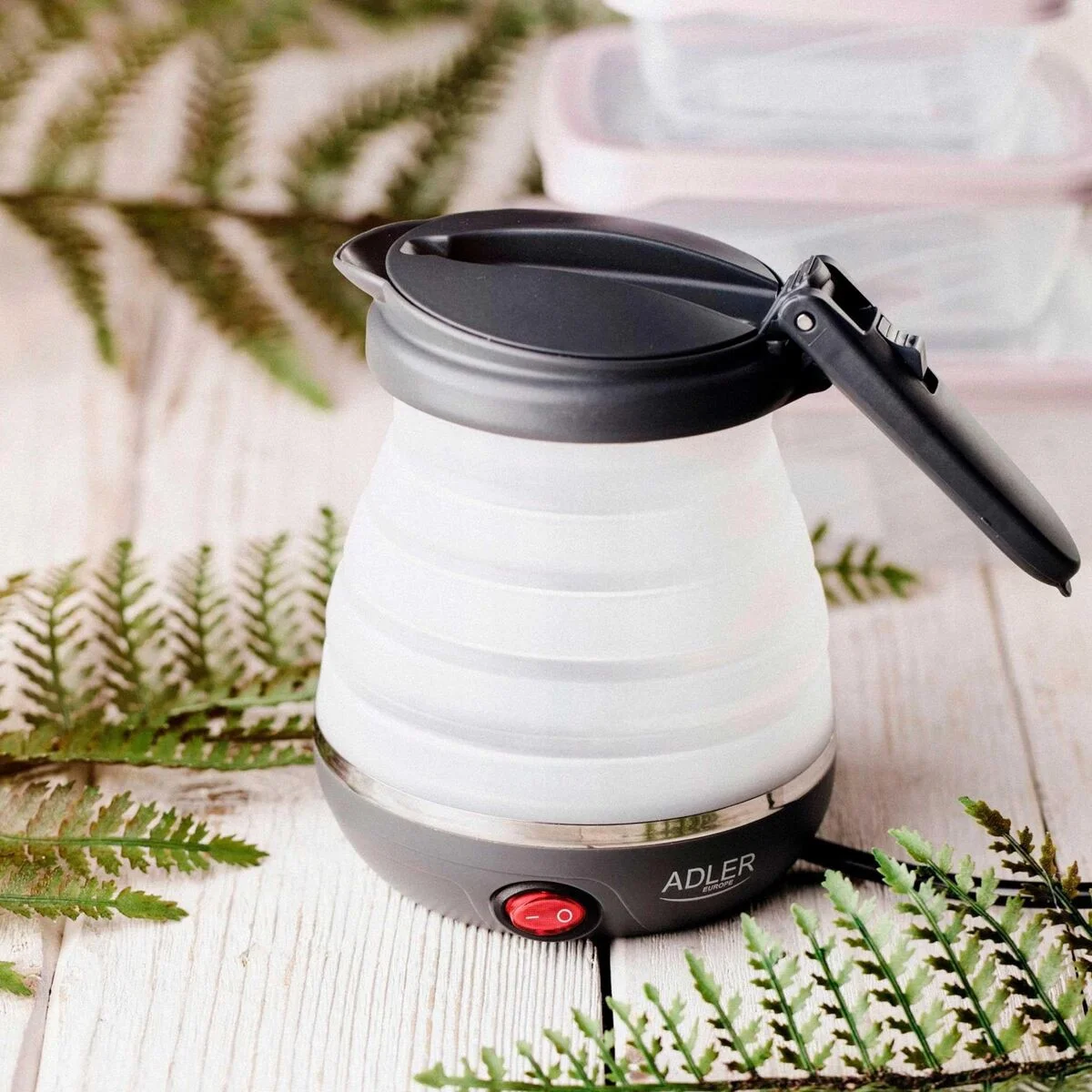 Hervidor Adler AD 1279 Blanco Gris