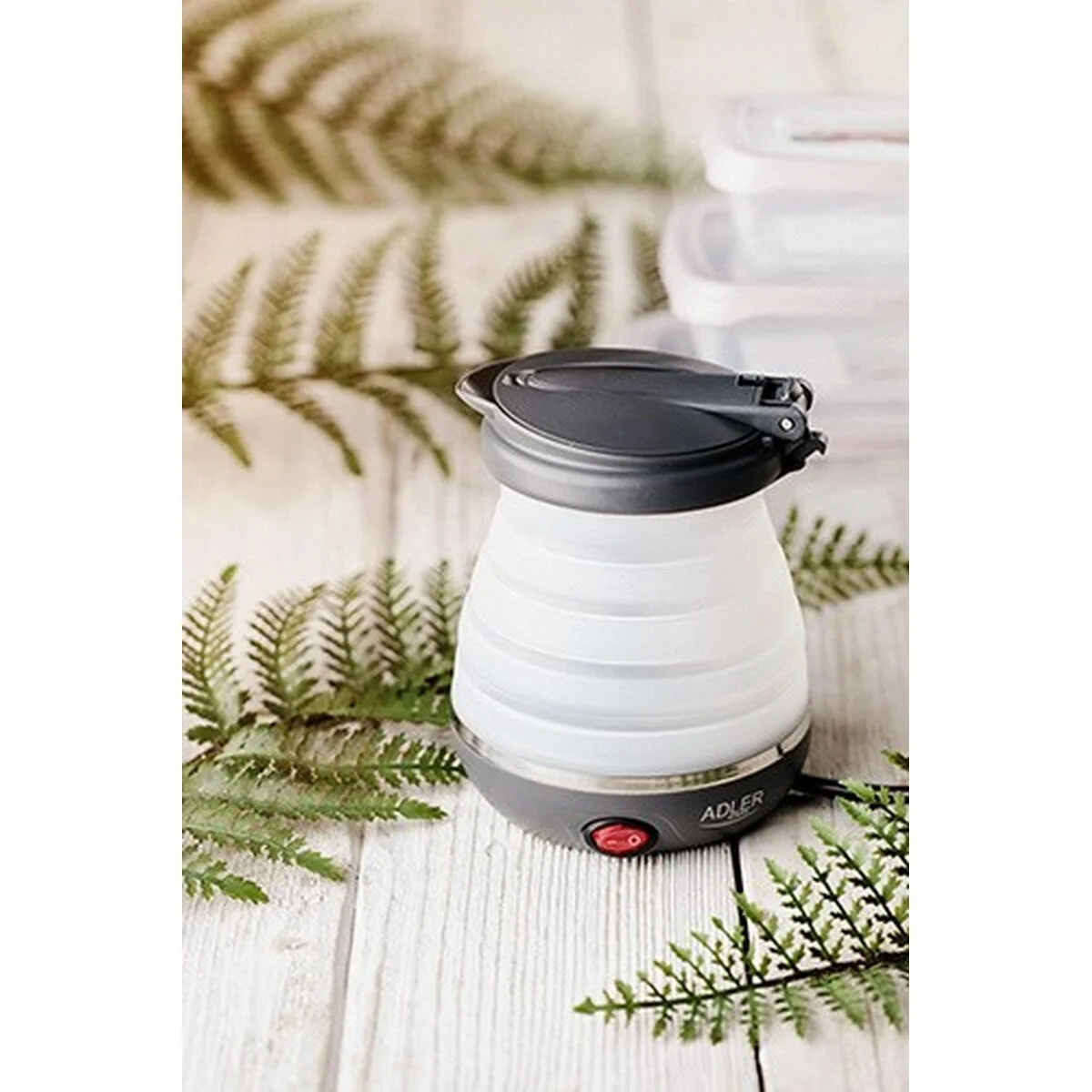 Hervidor Adler AD 1279 Blanco Gris