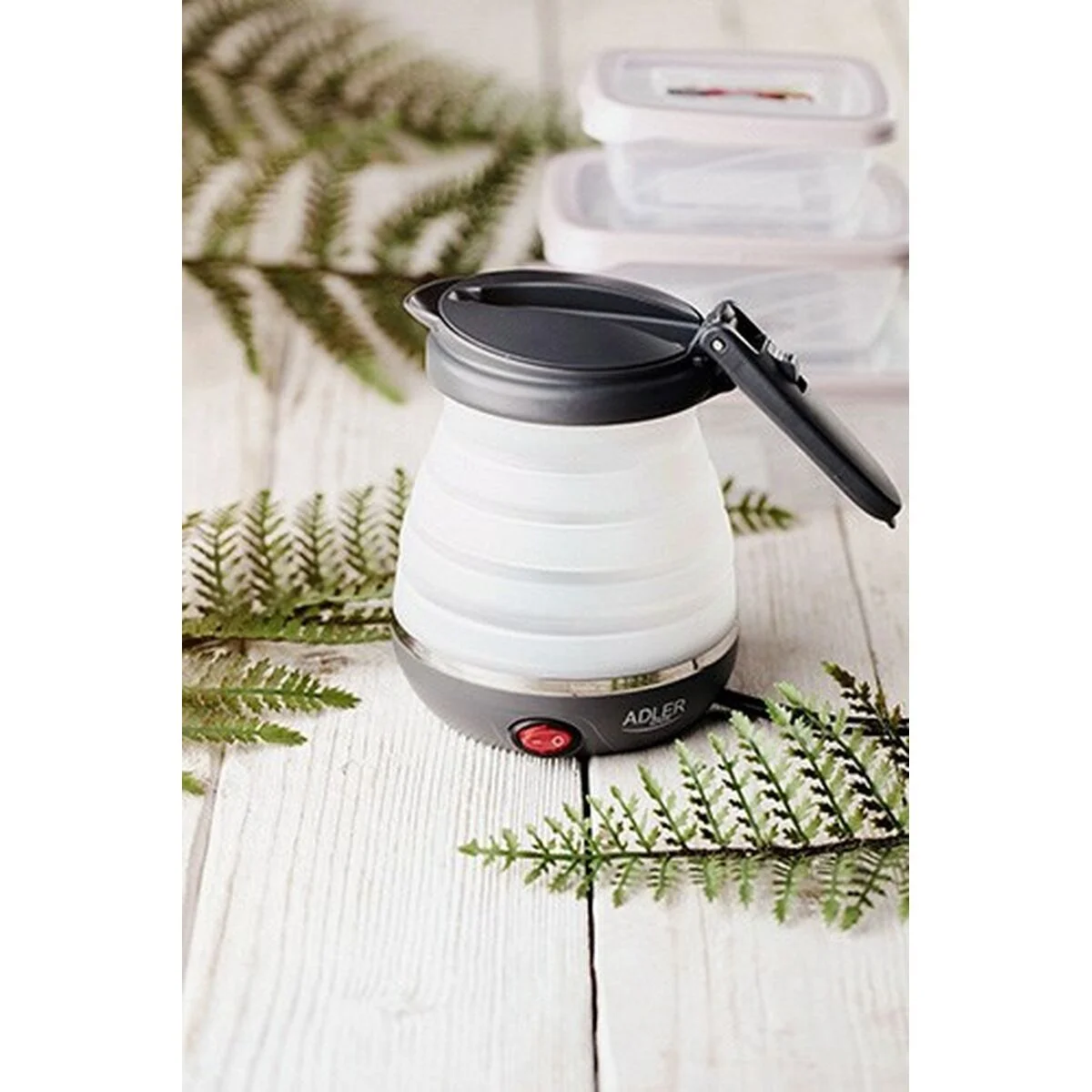 Hervidor Adler AD 1279 Blanco Gris