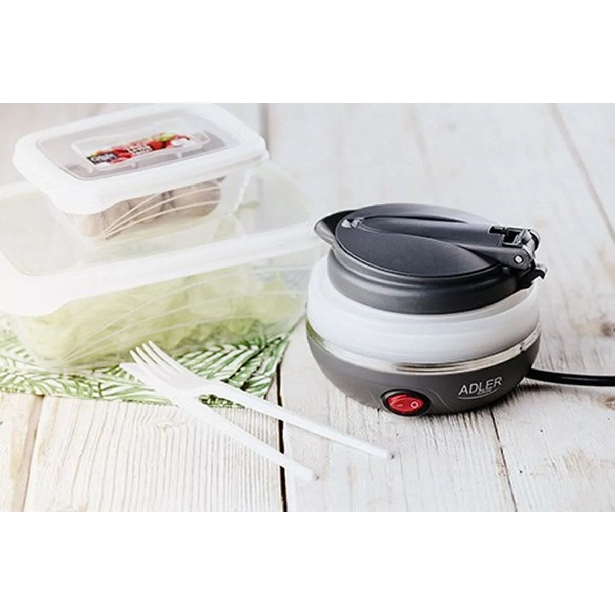 Hervidor Adler AD 1279 Blanco Gris