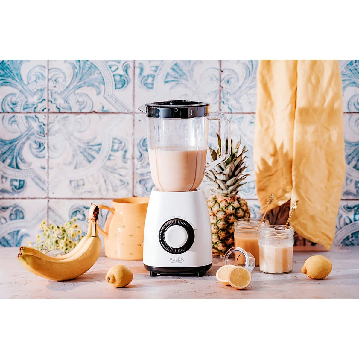 Batidora de Vaso Adler AD 4085 1,5 L Blanco 1000 W