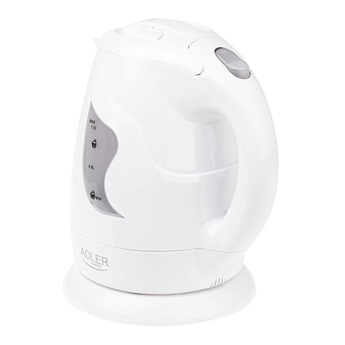 Hervidor y Tetera Eléctrica Adler AD 08w Blanco 1 L Plástico