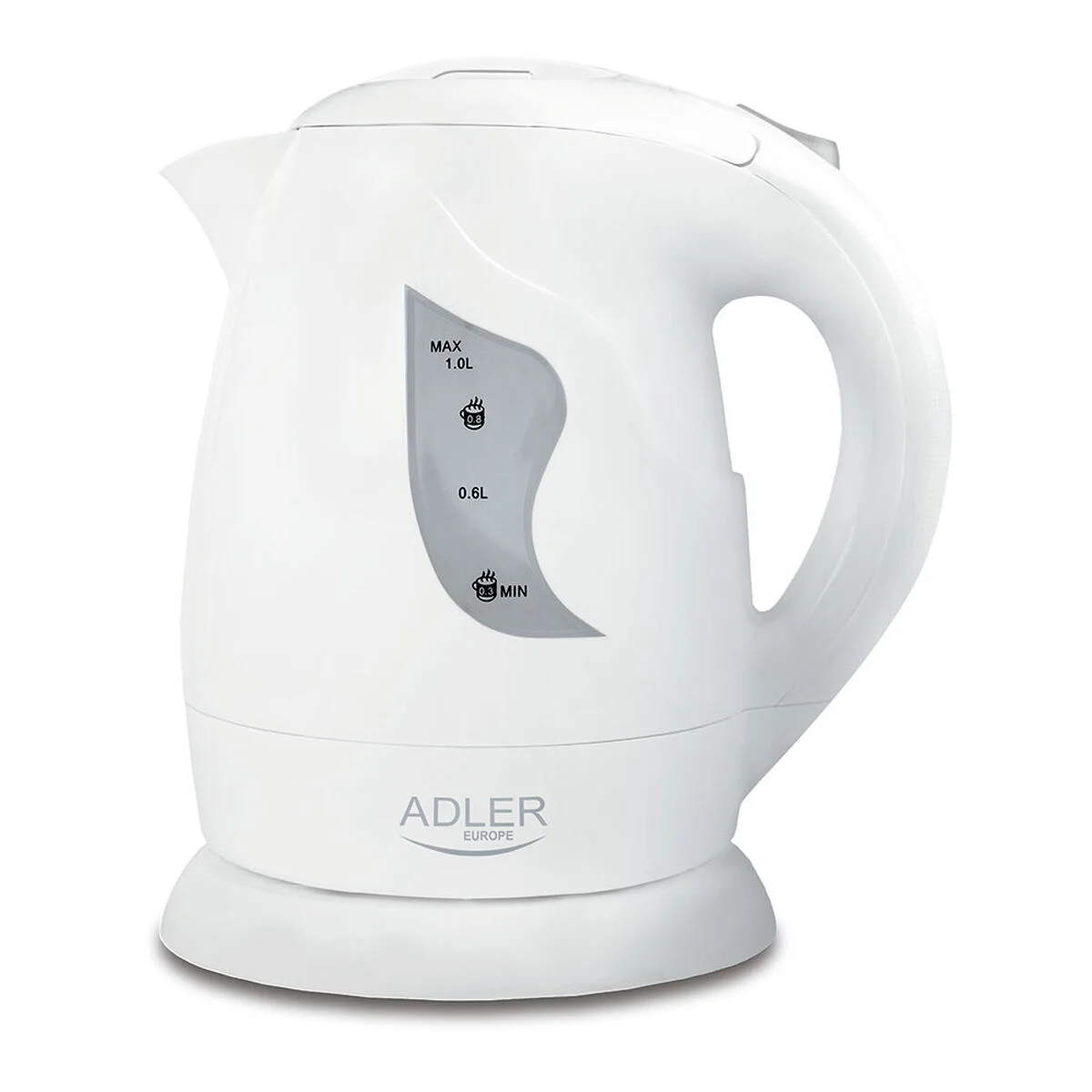 Hervidor y Tetera Eléctrica Adler AD 08w Blanco 1 L Plástico