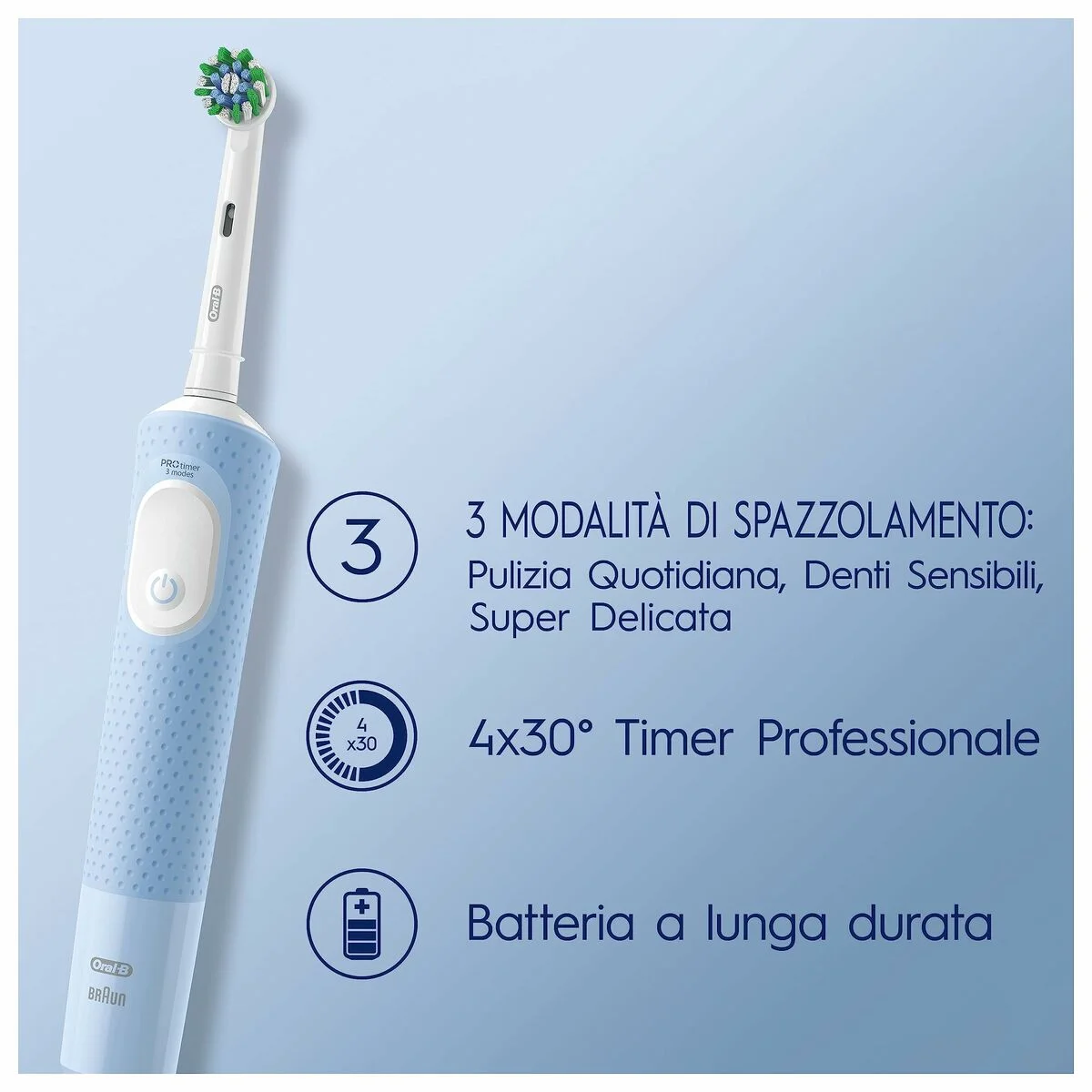 Cepillo de Dientes Eléctrico Oral-B Vitality Pro Negro