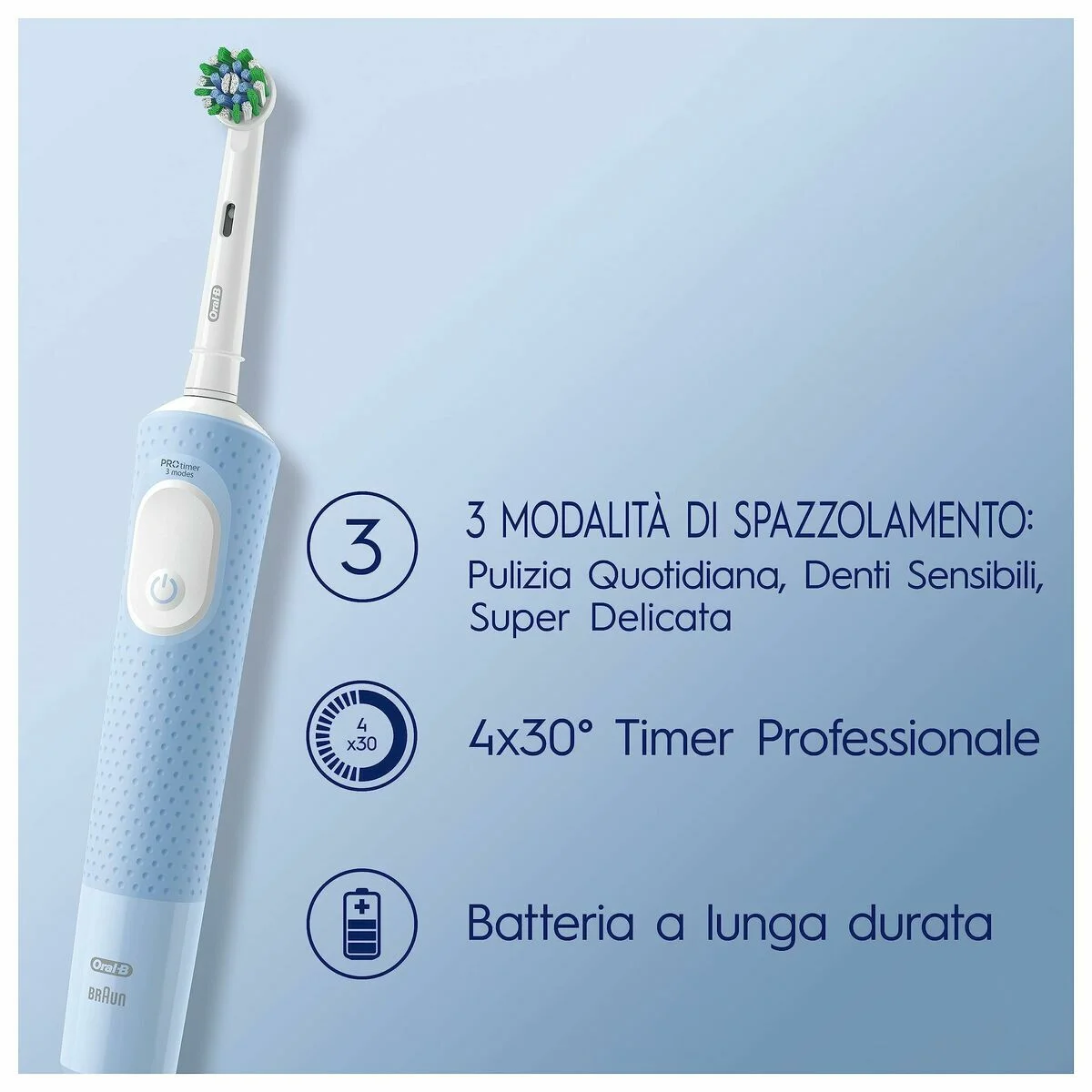 Cepillo de Dientes Eléctrico Oral-B Vitality Pro Negro