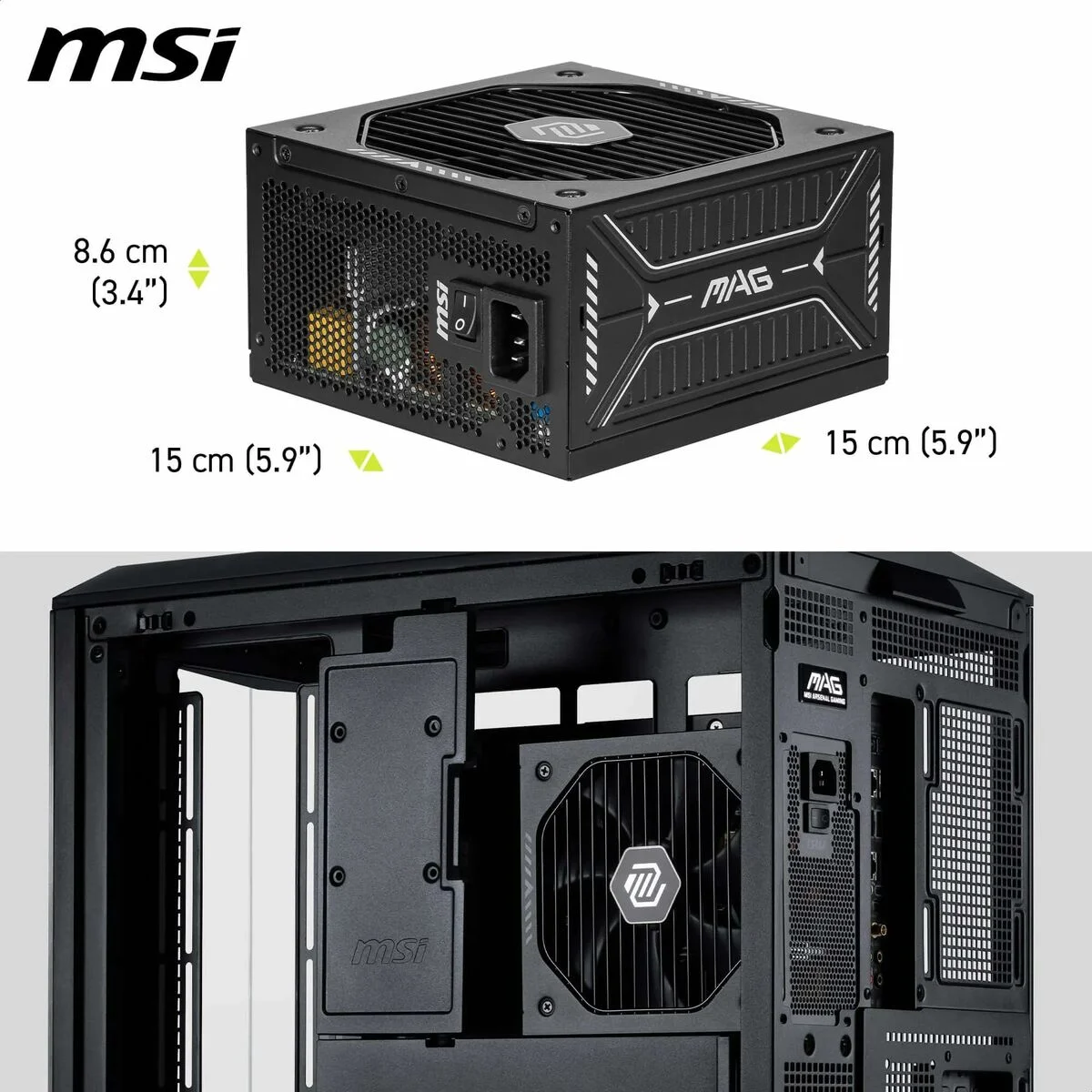 Fuente de Alimentación MSI 306-7ZP1B11-CE0 750 W 80 Plus Gold ATX