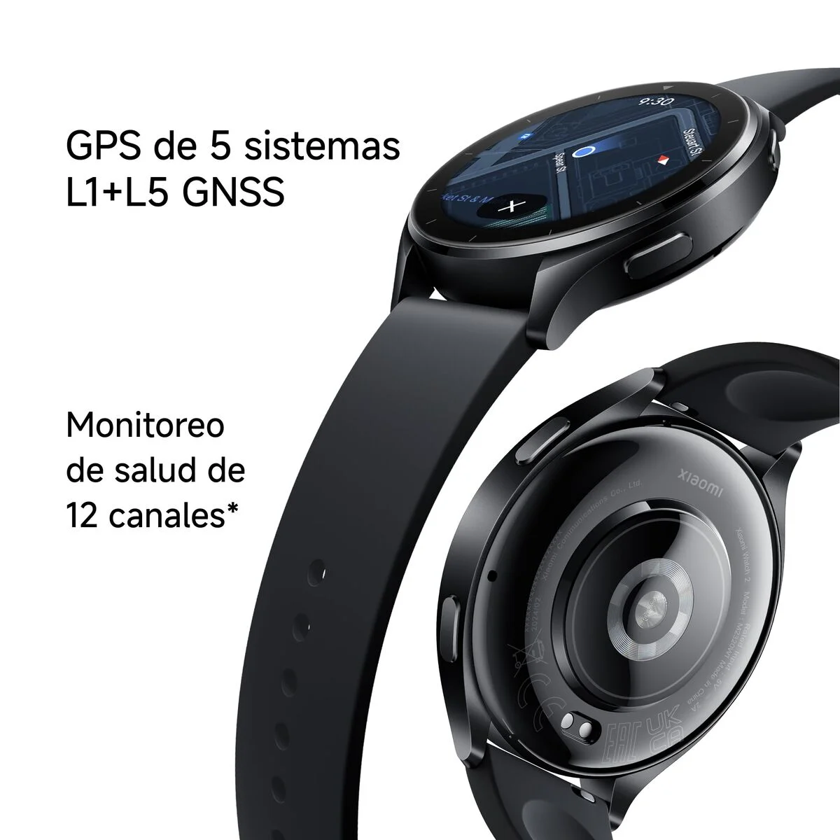 Smartwatch Xiaomi Watch 2 Negro Plateado 46 mm