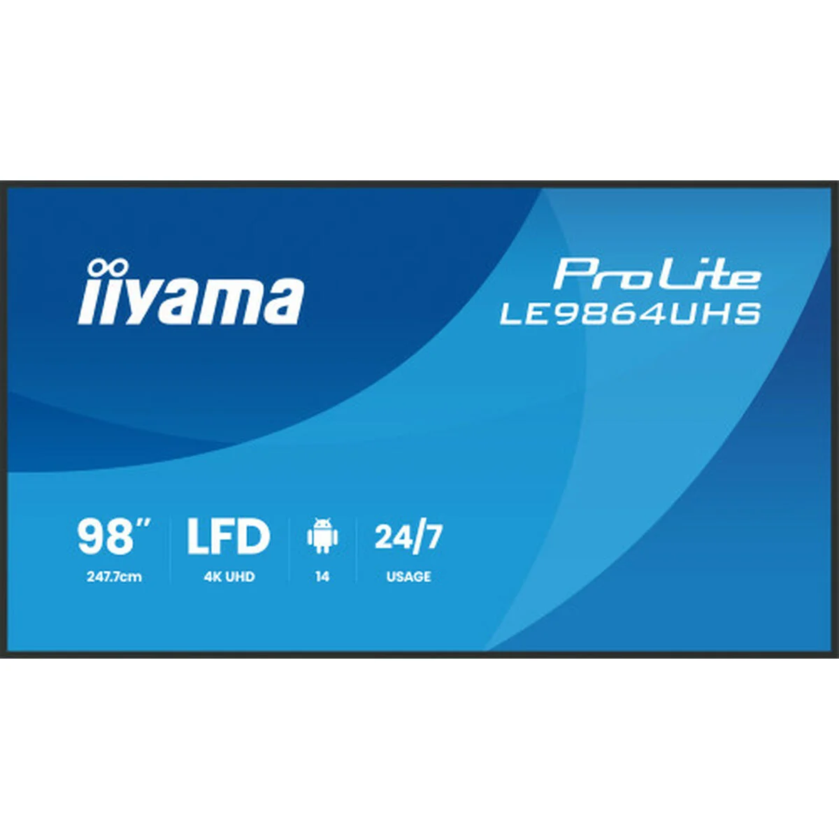 Monitor Videowall Iiyama LE9864UHS-B1AG 98" 4K Ultra HD LCD
