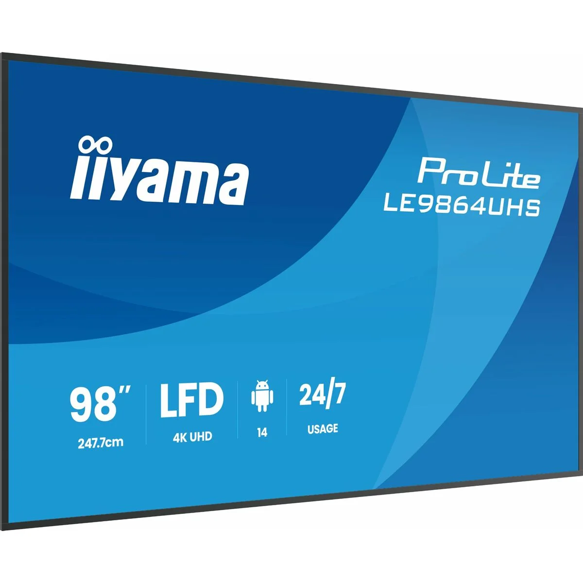 Monitor Videowall Iiyama LE9864UHS-B1AG 98" 4K Ultra HD LCD