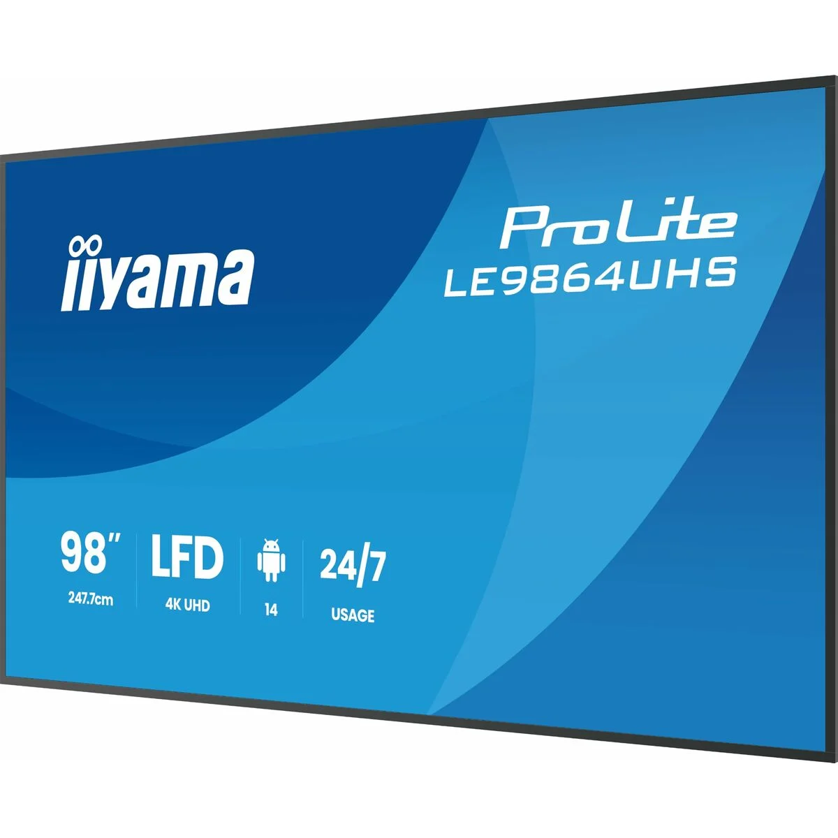 Monitor Videowall Iiyama LE9864UHS-B1AG 98" 4K Ultra HD LCD