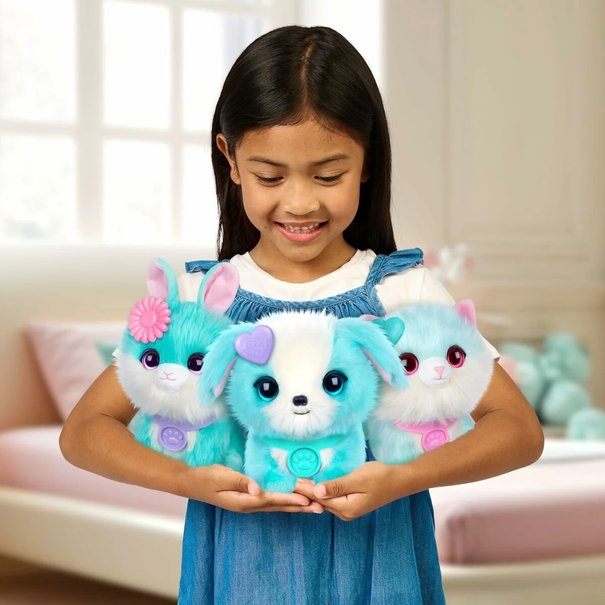 Mascota de Peluche Moose Azul Plástico