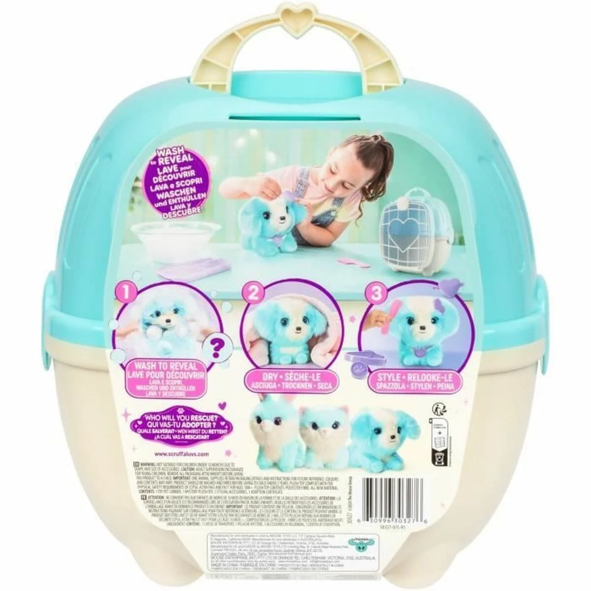 Mascota de Peluche Moose Azul Plástico