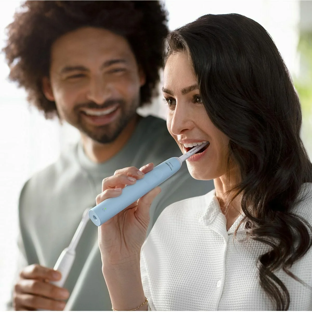 Cepillo de Dientes Eléctrico Philips HX3651/12     * Azul Blanco