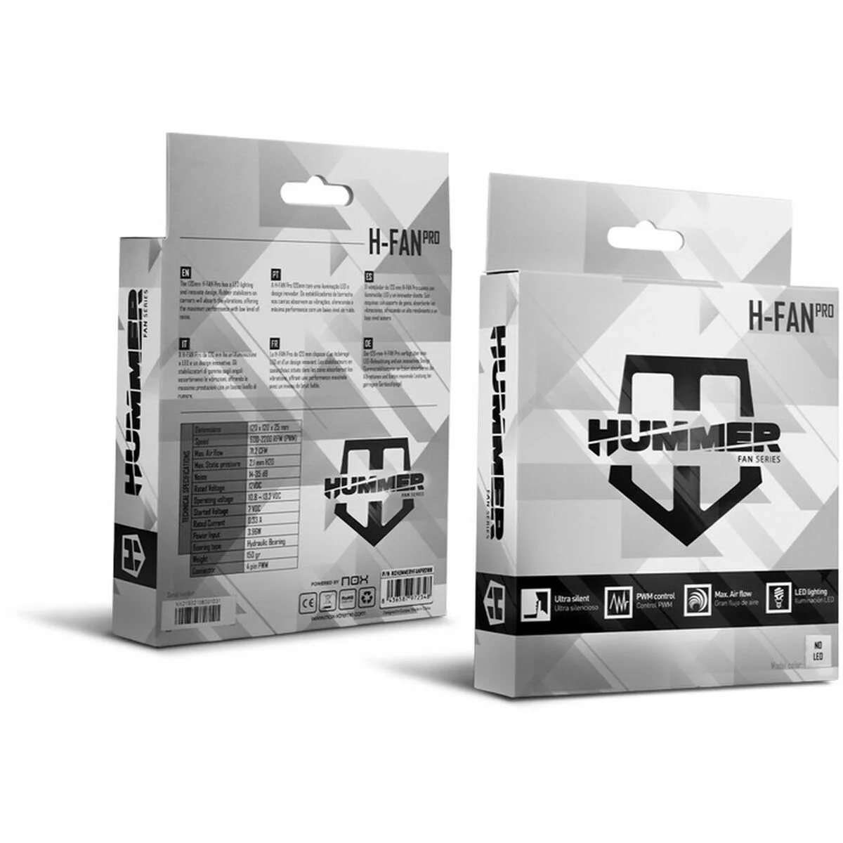 Ventilador de Caja Nox-Xtreme H-FAN PRO Ø 12 cm