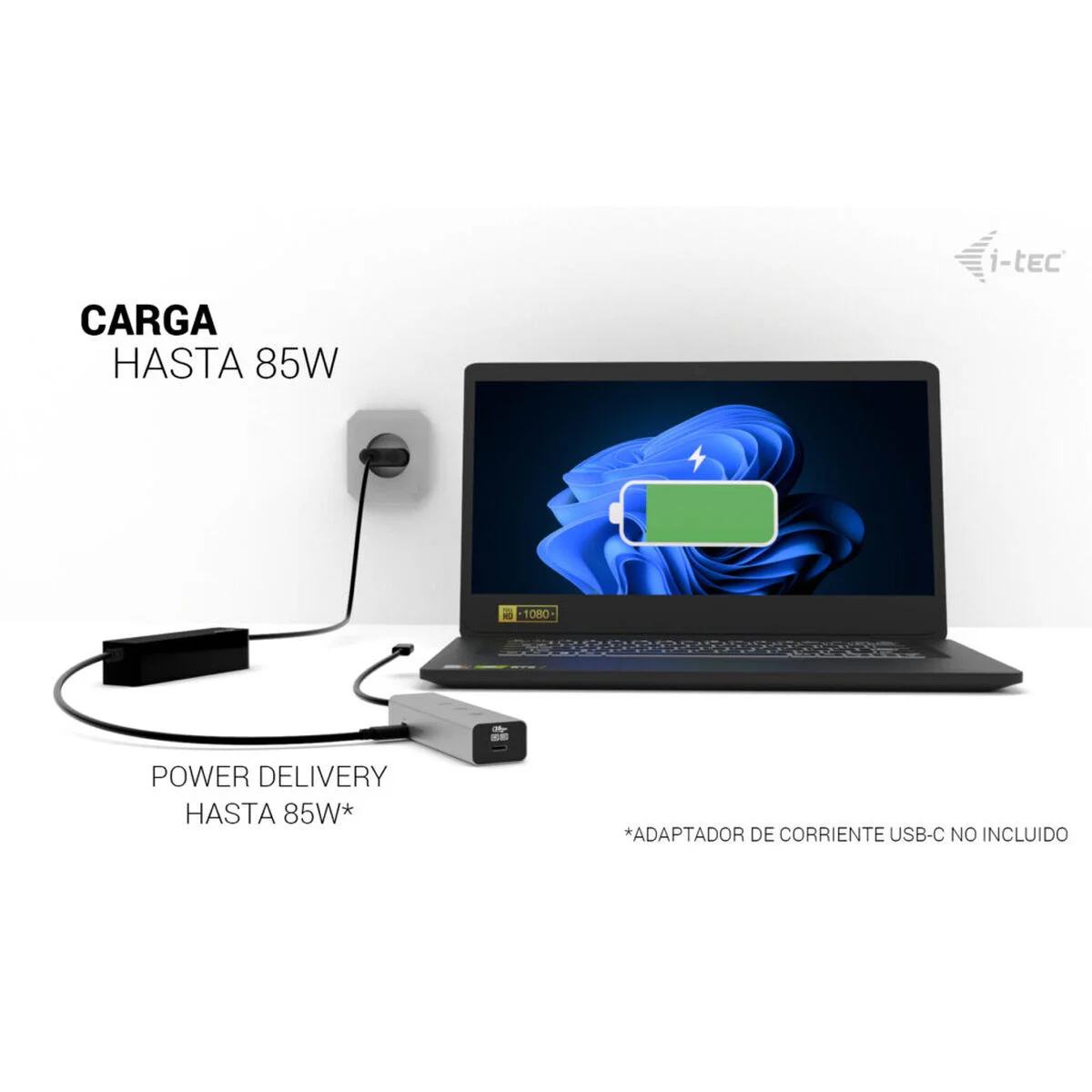 Hub USB i-Tec C31HUBMETAL8KPDPRO Plateado