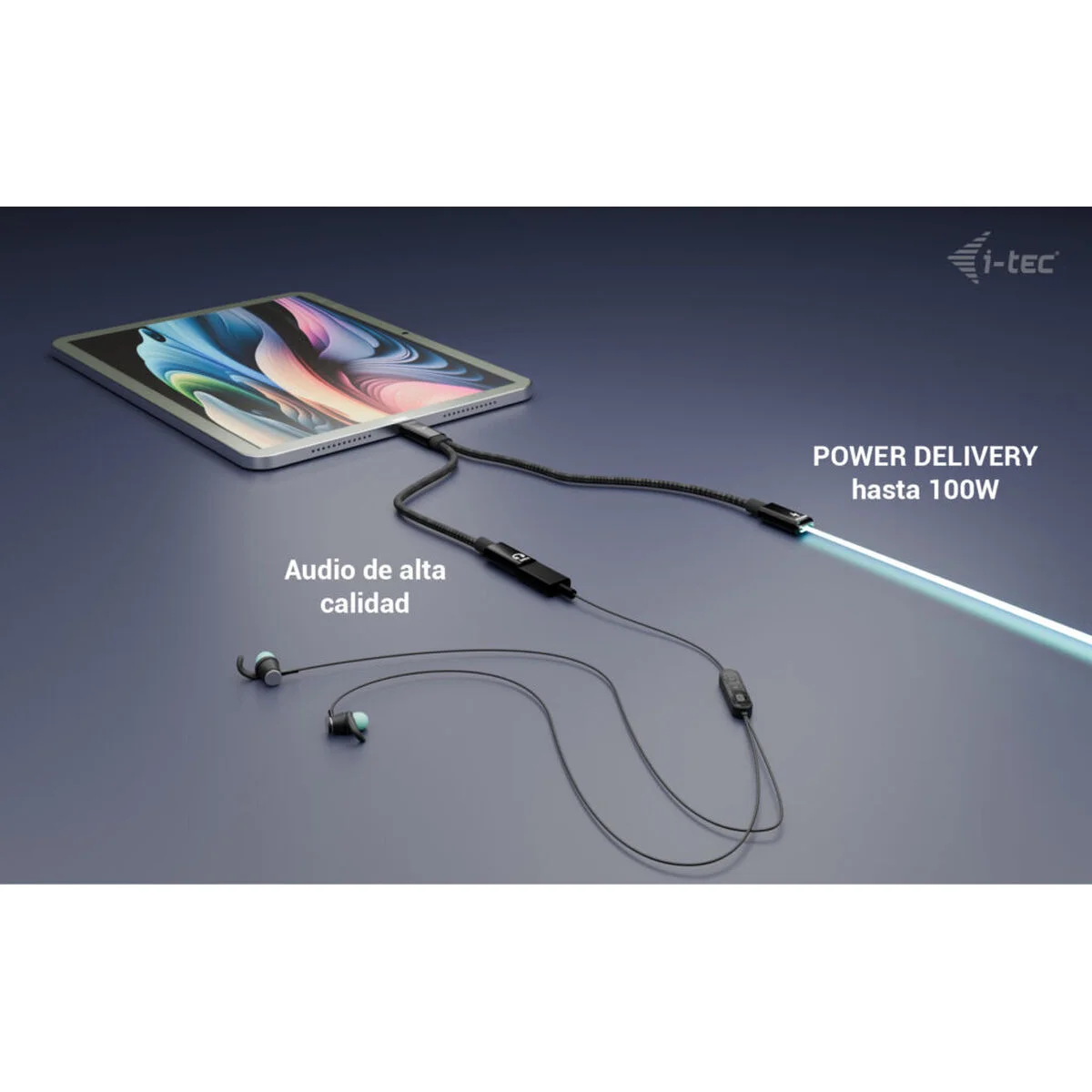 Cable USB i-Tec C31DUALSPLITTERCBLPD