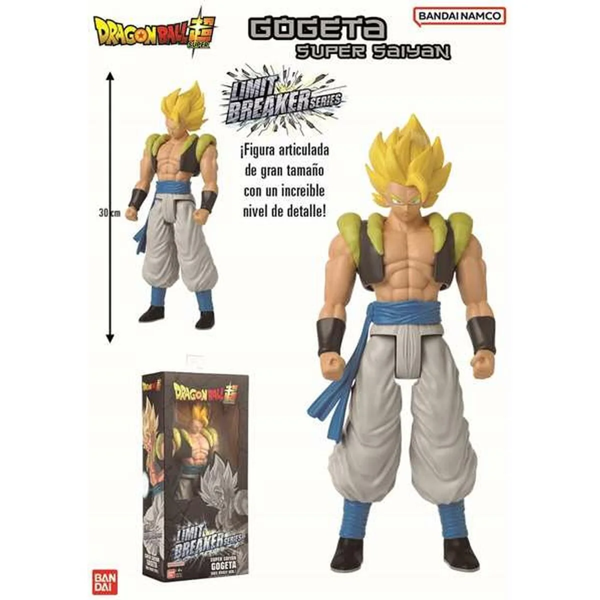 Figura Articulada Bandai Limit Breaker Series Super Saiyan Gogeta 30 cm PVC