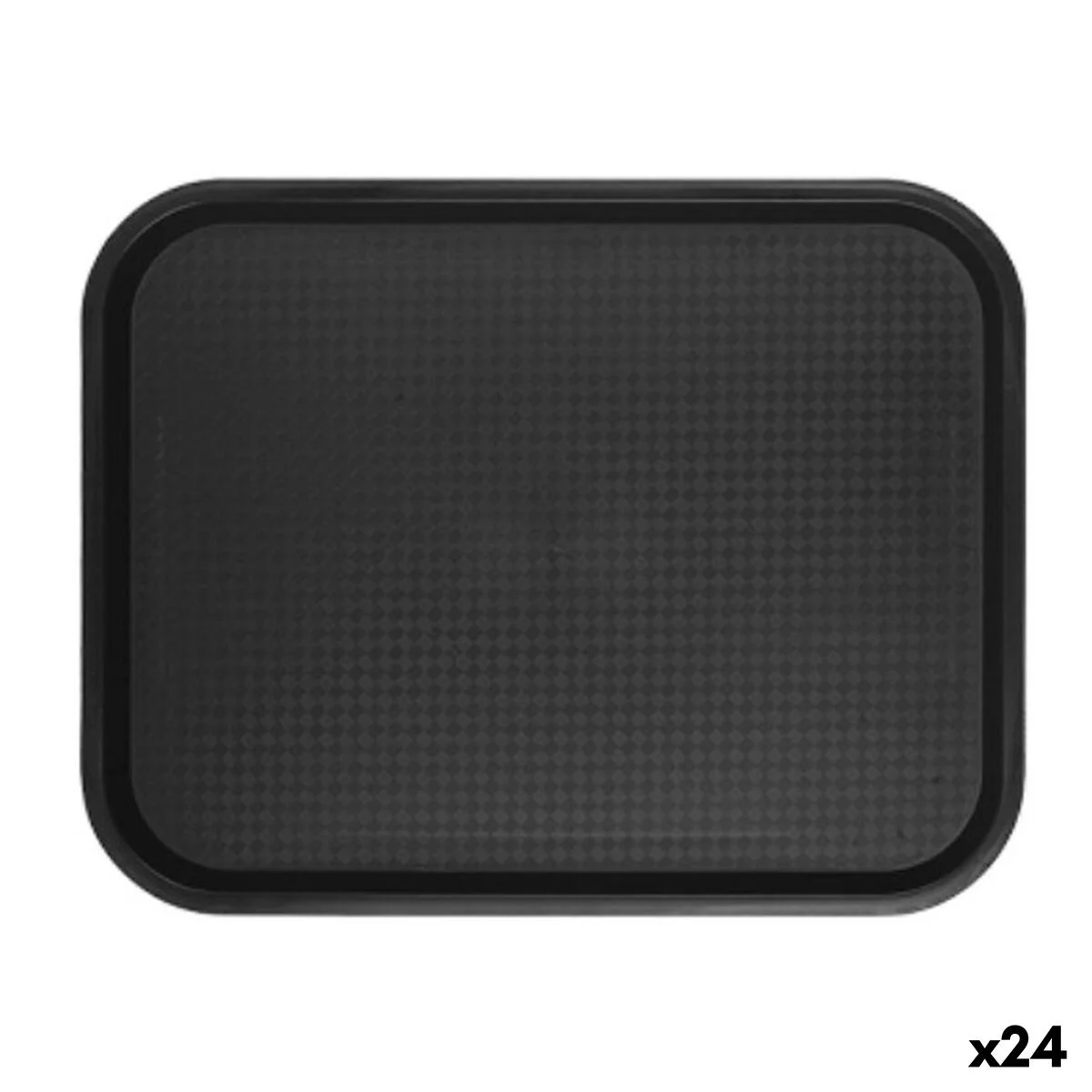 Bandeja Quttin Negro 45 x 35 cm (24 Unidades)