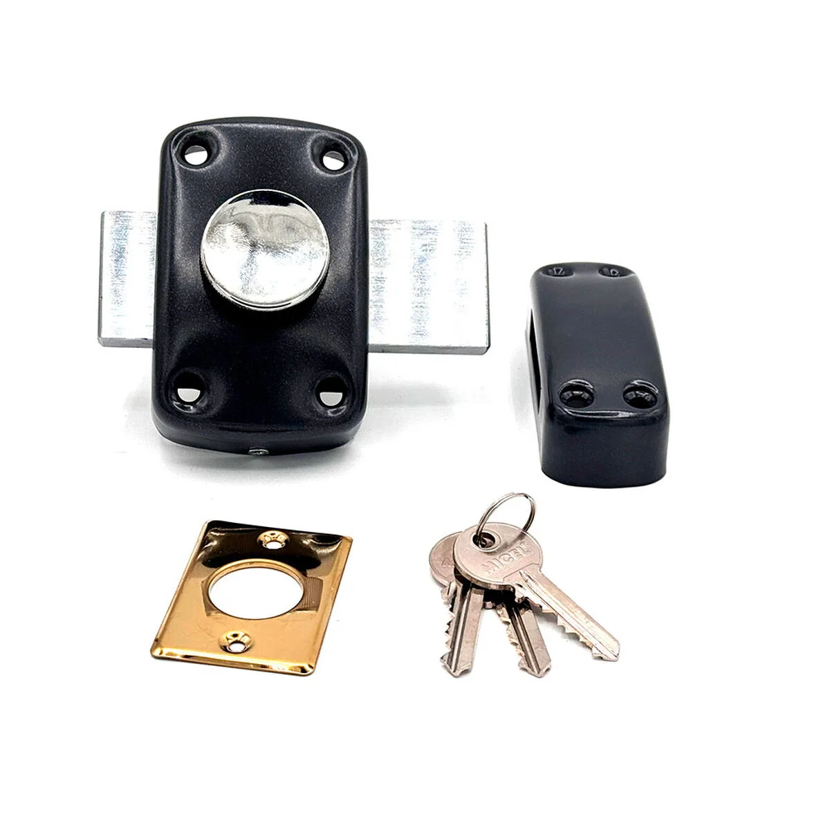 Cerradura de sobreponer Micel crr15 Acero izquierda-derecha Gris