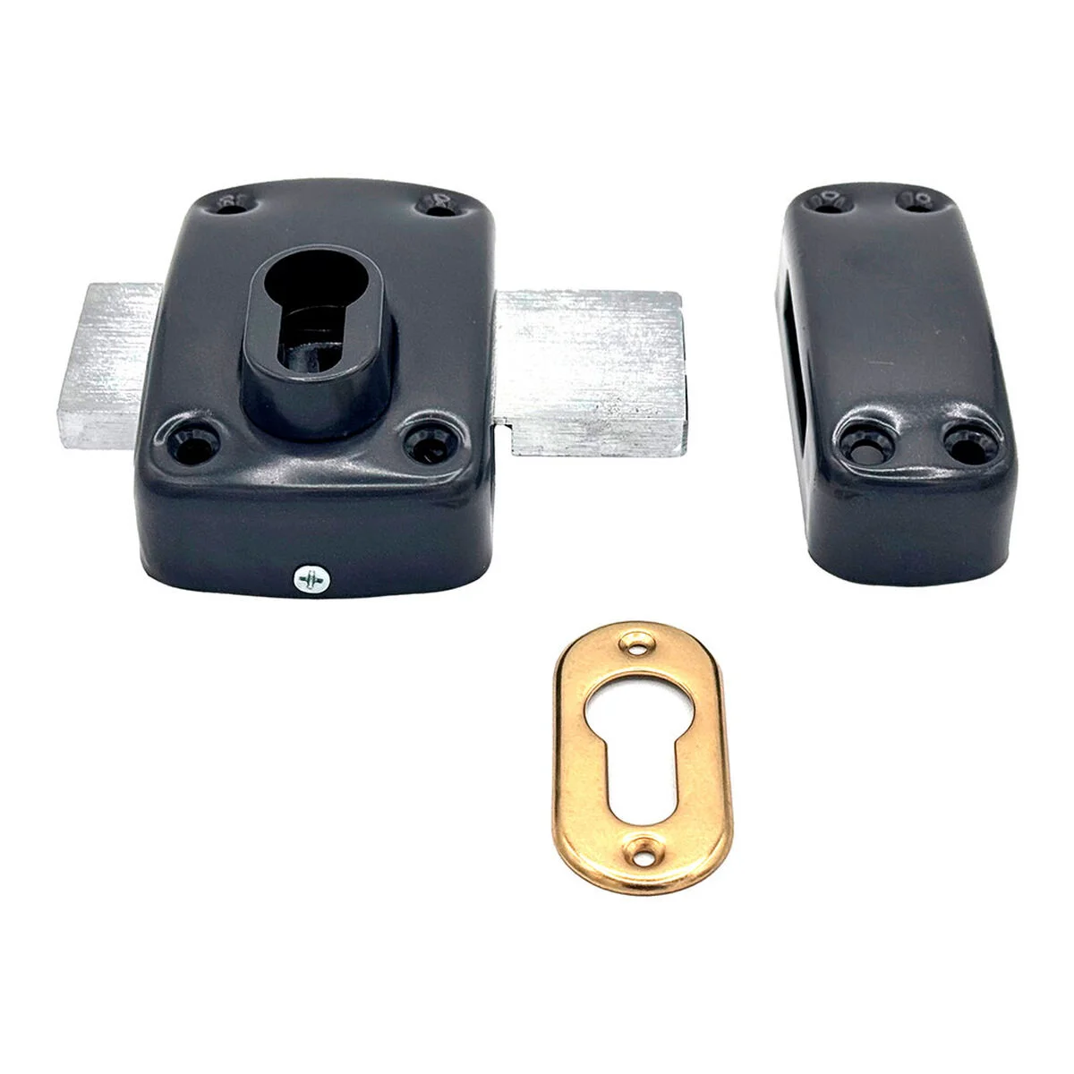 Cerradura de sobreponer Micel crr16 Acero Gris