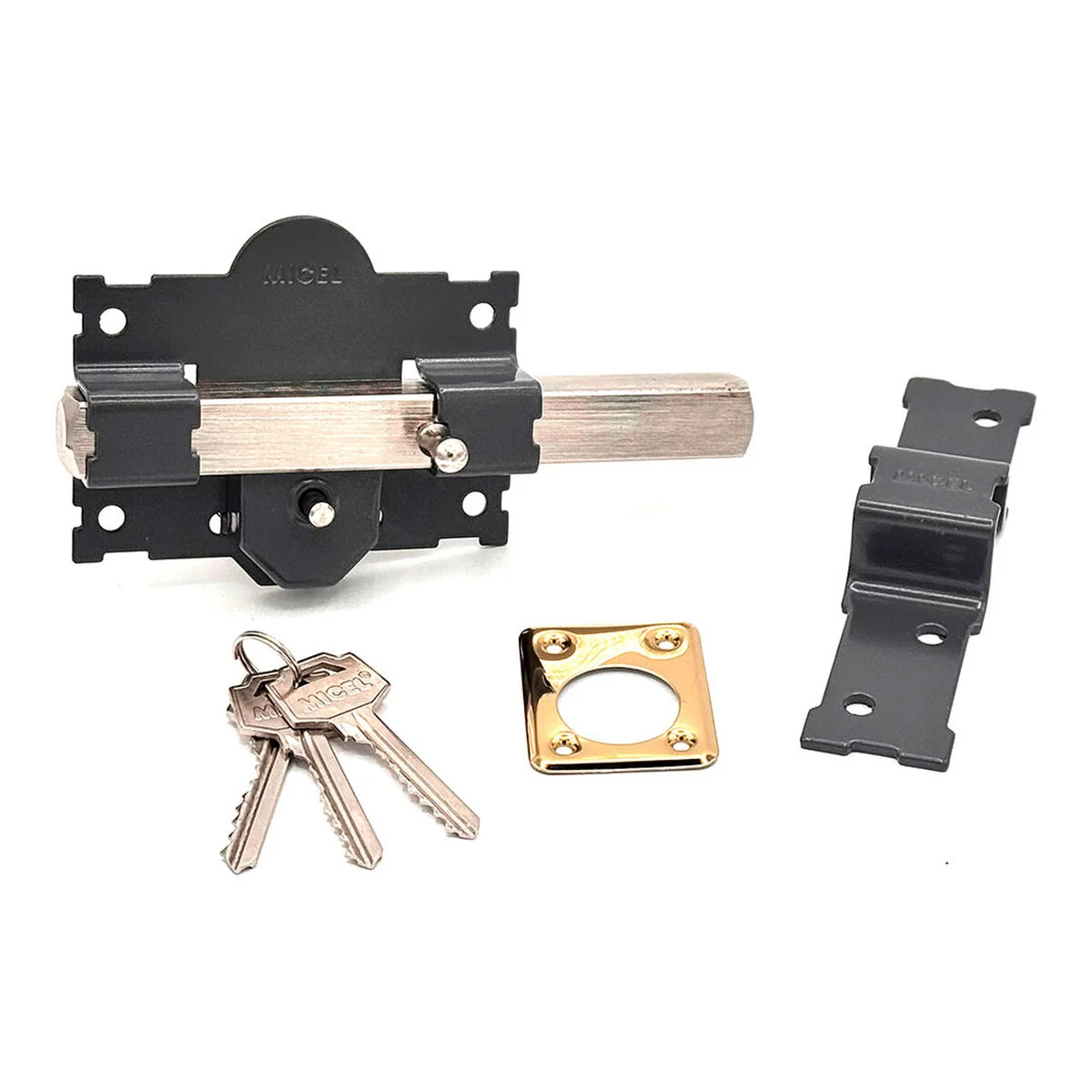 Cerrojo de seguridad Micel crr06 105b/50 Acero Gris 50 mm Sobreponer