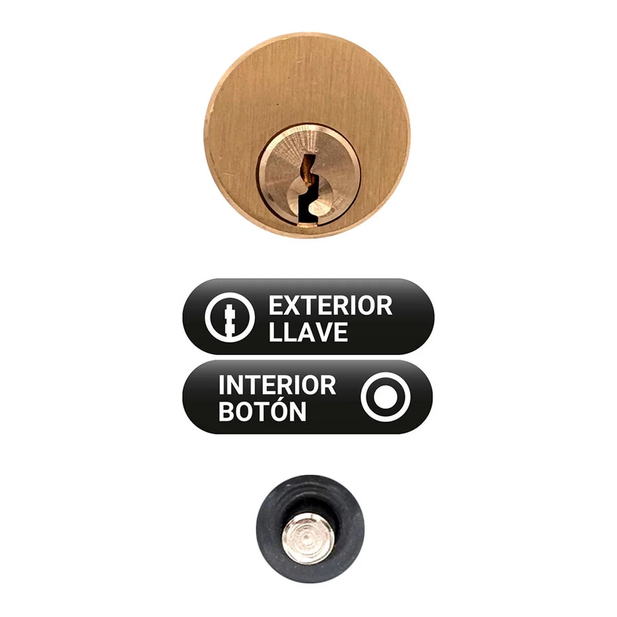 Cerrojo de seguridad Micel crr06 105b/50 Acero Gris 50 mm Sobreponer