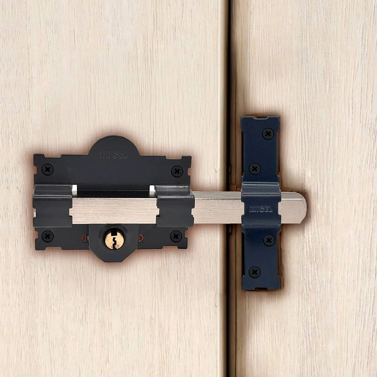 Cerrojo de seguridad Micel crr07 105l/50 Acero Gris 50 mm Sobreponer