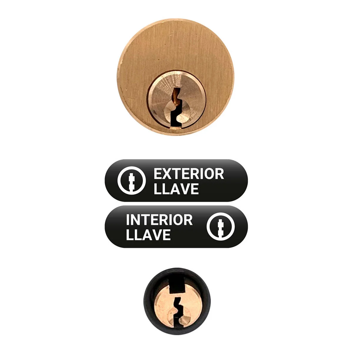 Cerrojo de seguridad Micel crr07 105l/50 Acero Gris 50 mm Sobreponer