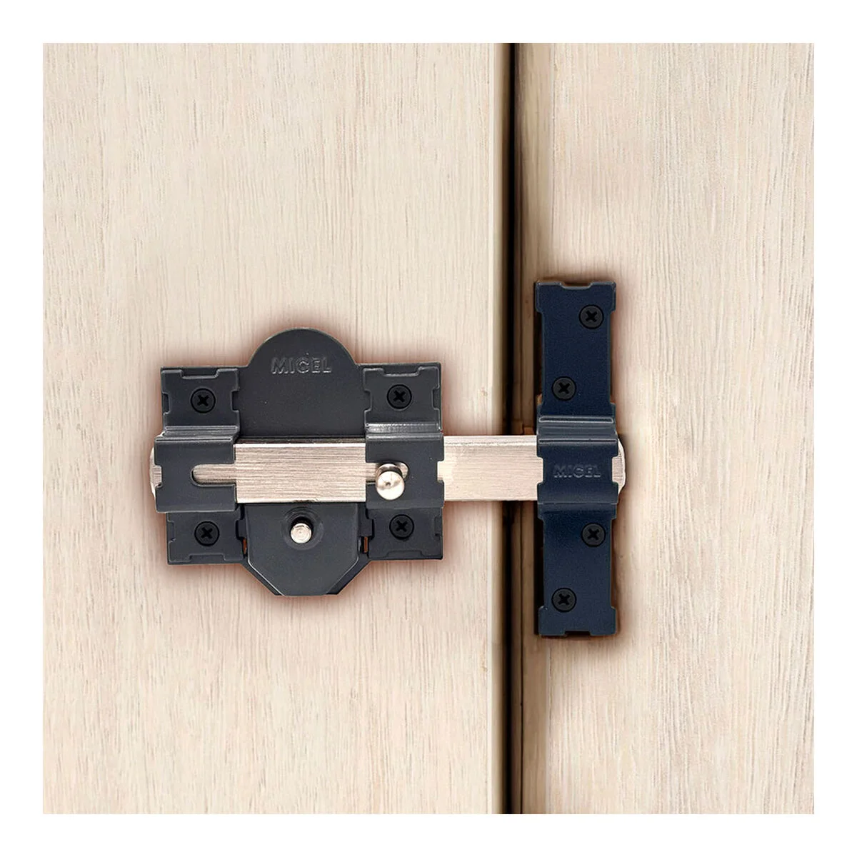 Cerrojo de seguridad Micel crr08 86b/50 Acero Gris 50 mm Sobreponer