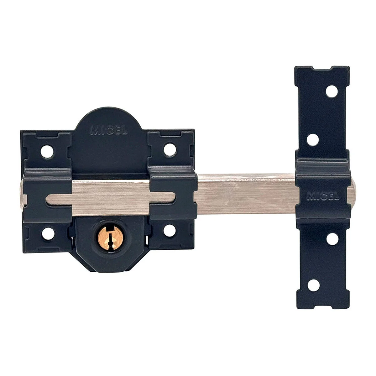 Cerrojo de seguridad Micel crr09 86l/50 Acero Gris 50 mm Sobreponer