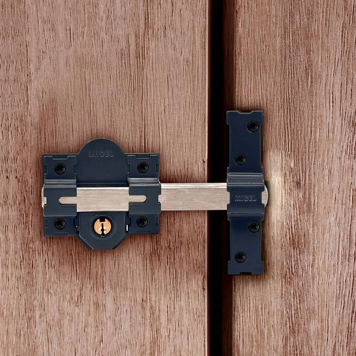 Cerrojo de seguridad Micel crr09 86l/50 Acero Gris 50 mm Sobreponer