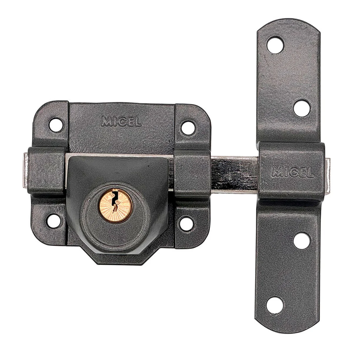 Cerrojo de seguridad Micel crr14 86l/50 mm Acero Gris 50 mm Sobreponer