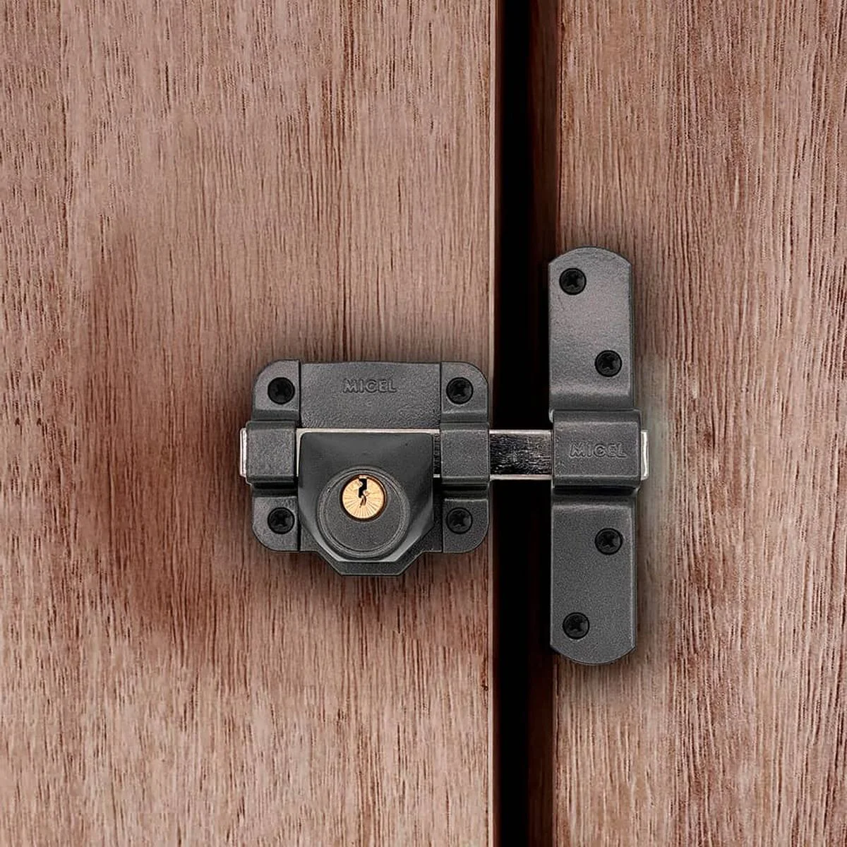 Cerrojo de seguridad Micel crr14 86l/50 mm Acero Gris 50 mm Sobreponer