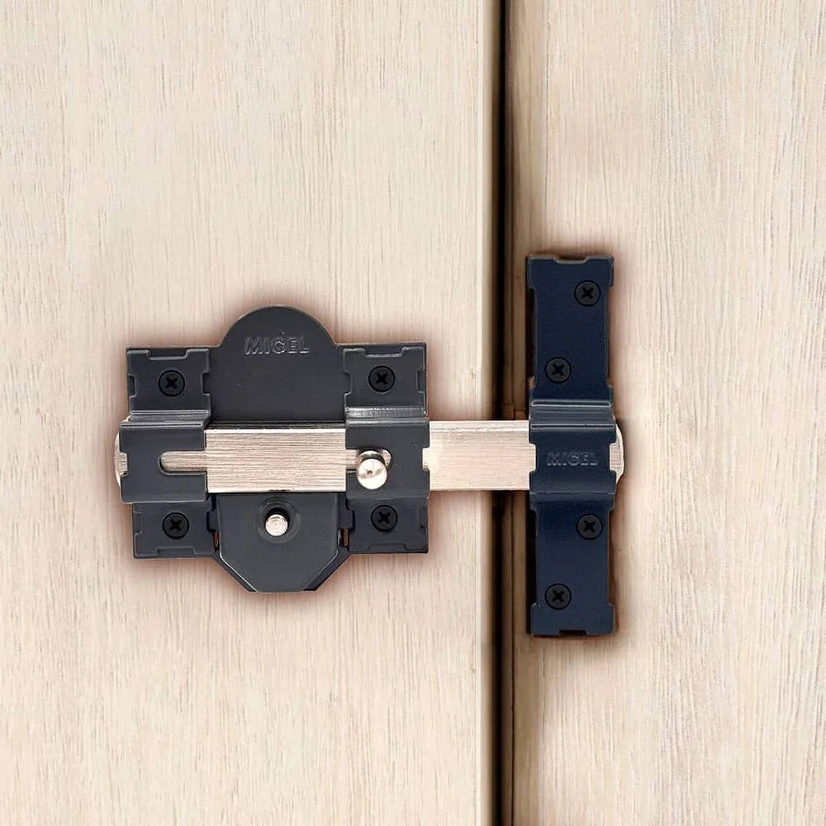 Cerrojo de seguridad Micel crr12 86b/50 mm Acero Gris 50 mm Sobreponer