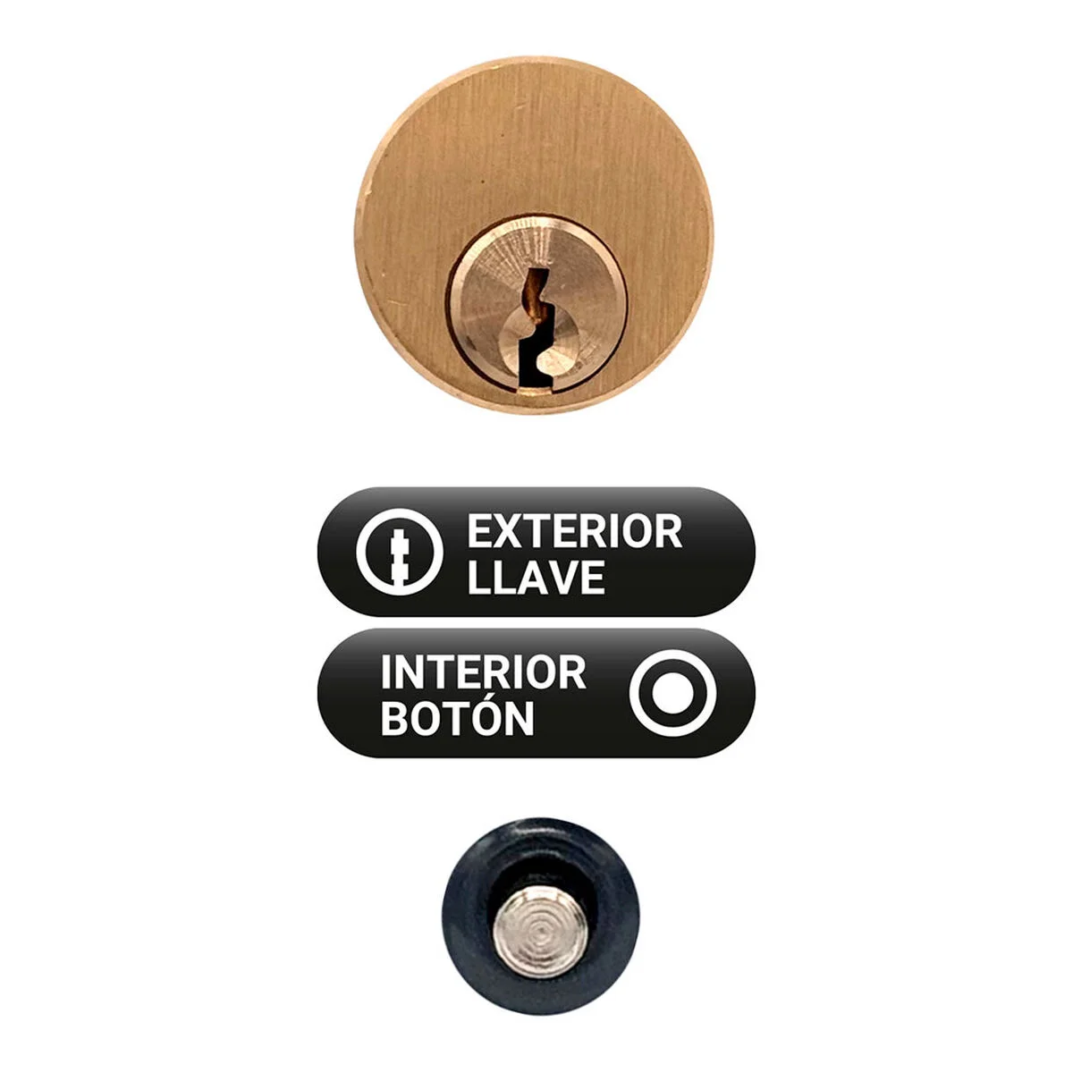 Cerrojo de seguridad Micel crr12 86b/50 mm Acero Gris 50 mm Sobreponer