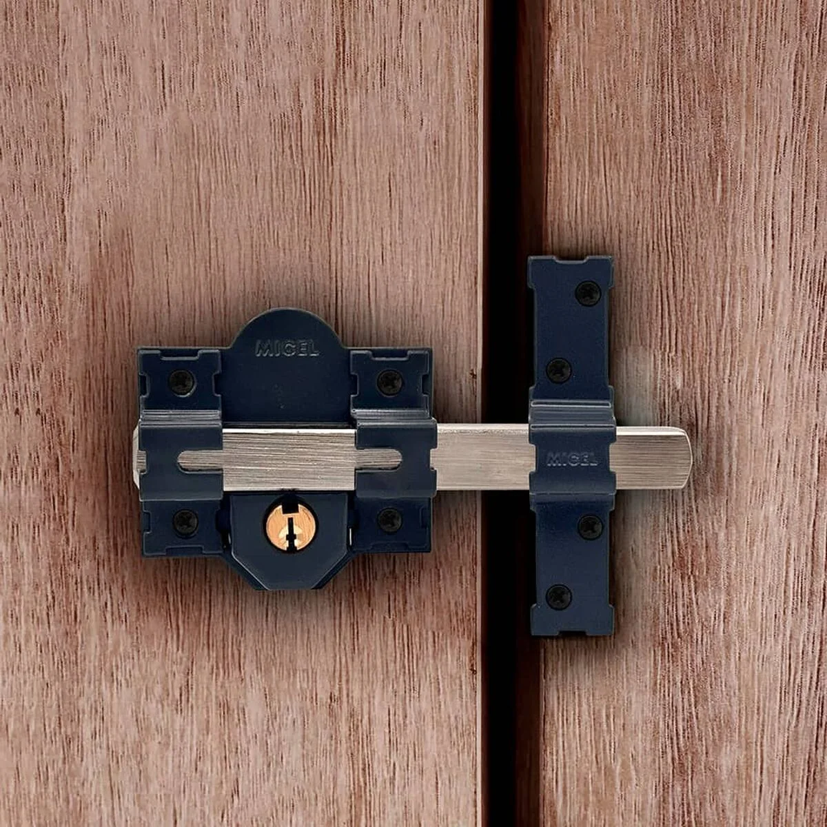 Cerrojo de seguridad Micel crr13 86l/50 mm Acero Gris 50 mm izquierda-derecha Sobreponer